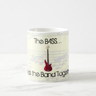 Der Baß hält die Band-Tasse zusammen Kaffeetasse