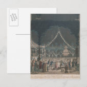 Der Bastille-Ball Postkarte (Vorne/Hinten)