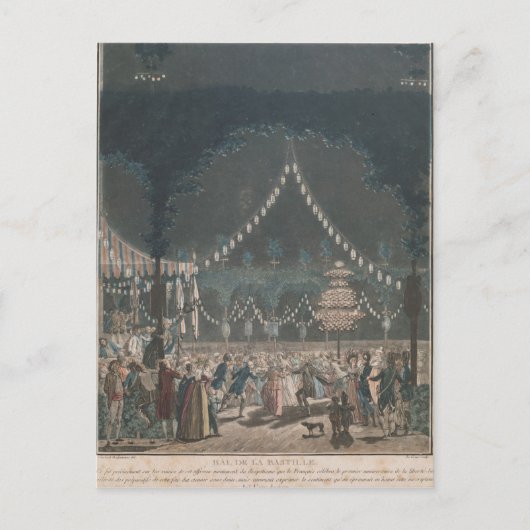 Der Bastille-Ball Postkarte (Vorderseite)