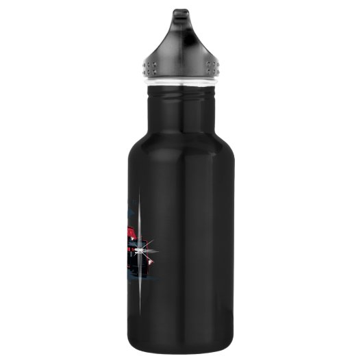 Der Batman Batmobile - Ich bin die Schatten Edelstahlflasche (Rechts)