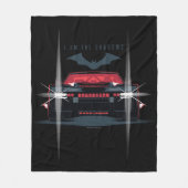 Der Batman Batmobile - Ich bin die Schatten Fleecedecke (Vorderseite)