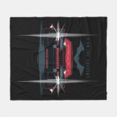 Der Batman Batmobile - Ich bin die Schatten Fleecedecke (Vorderseite (Horizontal))