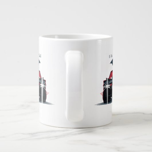 Der Batman Batmobile - Ich bin die Schatten Jumbo-Tasse (Rückseite)