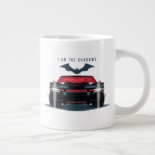 Der Batman Batmobile - Ich bin die Schatten Jumbo-Tasse (Rechts)