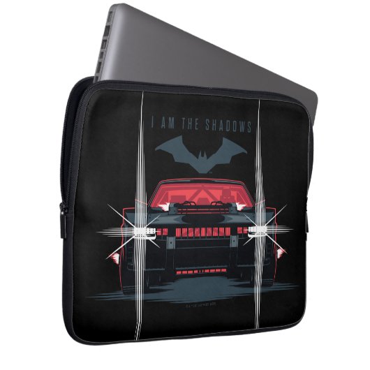 Der Batman Batmobile - Ich bin die Schatten Laptopschutzhülle (Vorne Rechts)