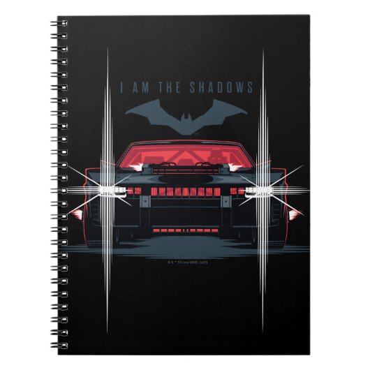 Der Batman Batmobile - Ich bin die Schatten Notizblock (Vorderseite)