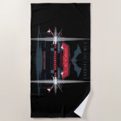 Der Batman Batmobile - Ich bin die Schatten Strandtuch (Vorderseite)