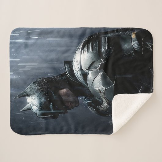 Der Batman im Regen Sherpadecke (Vorderseite (Horizontal))