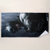 Der Batman im Regen Strandtuch (Vorderseite)