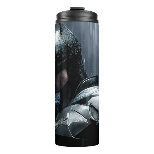 Der Batman im Regen Thermosbecher (Vorderseite)