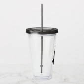 Der Batman mit dem goldenen Bat-Symbol Acryltrinkbecher (Rechts)