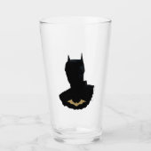 Der Batman mit dem goldenen Bat-Symbol Glas (Vorderseite)