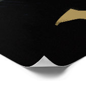 Der Batman mit dem goldenen Bat-Symbol Poster (Ecke)