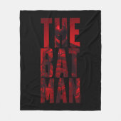 Der Batman Typografy Cutout Fleecedecke (Vorderseite)