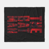 Der Batman Typografy Cutout Fleecedecke (Vorderseite (Horizontal))