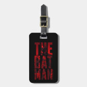 Der Batman Typografy Cutout Gepäckanhänger (Vorderseite vertikal)