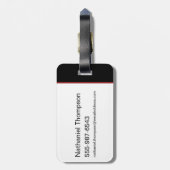 Der Batman Typografy Cutout Gepäckanhänger (Rückseite vertikal)