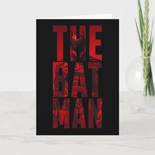 Der Batman Typografy Cutout Karte (Vorderseite)