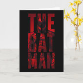Der Batman Typografy Cutout Karte (Gelbe Blume)