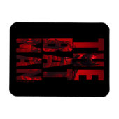 Der Batman Typografy Cutout Magnet (Horizontal)
