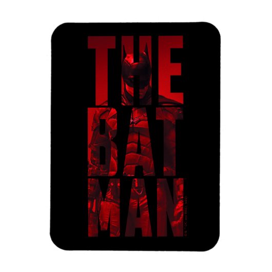 Der Batman Typografy Cutout Magnet (Vertikal)