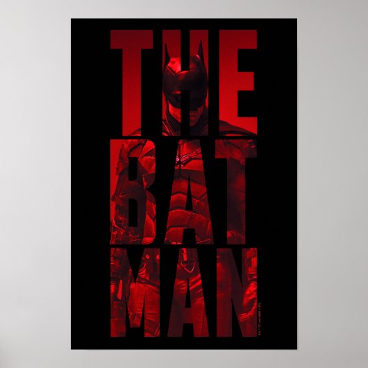 Der Batman Typografy Cutout Poster (Vorne)