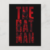 Der Batman Typografy Cutout Postkarte (Vorderseite)