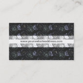 Der Bau-abstraktes Muster der schwarzen Visitenkarte (Rückseite)