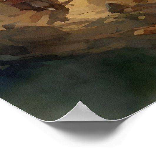 Der Bau der Arche Noahs Poster (Ecke)