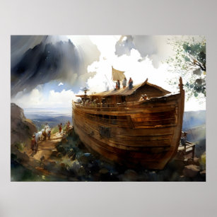 Der Bau der Arche Noahs Poster