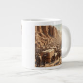 Der Bau der Pyramiden Jumbo-Tasse (Vorderseite Rechts)