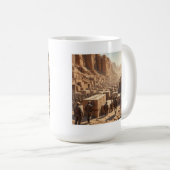 Der Bau der Pyramiden Kaffeetasse (VorderseiteRechts)