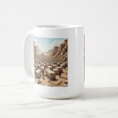 Der Bau der Pyramiden Kaffeetasse (Vorderseite Links)