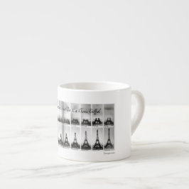 Der Bau des Eiffelturms Espressotasse