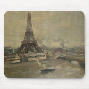 Der Bau des Eiffelturms Mousepad
