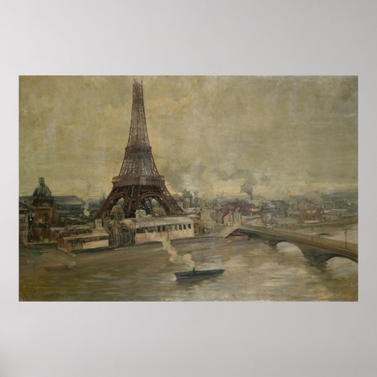 Der Bau des Eiffelturms Poster (Vorne)