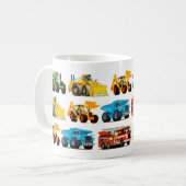 Der Bau des großes Kindes tauscht Muster Kaffeetasse (Vorderseite Links)