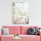 Der Bau des Turms von Babel Leinwanddruck (Insitu (Wohnzimmer))