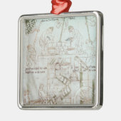 Der Bau des Turms von Babel Silbernes Ornament (Links)