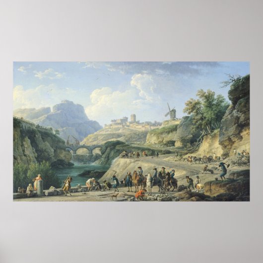 Der Bau einer Straße, 1774 Poster (Vorne)