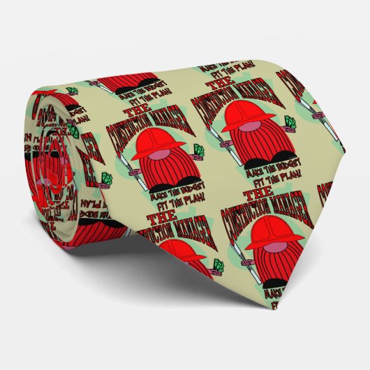 Der Bau-Manager Krawatte (Gerollt)