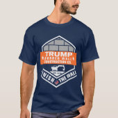 Der Bau von Grenzmauern beendet die Wall Trump T-Shirt (Vorderseite)