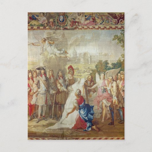 Der Bau von Les Invalides Postkarte (Vorderseite)