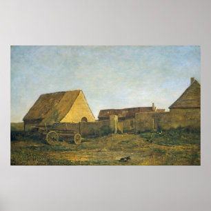 Der Bauernhof - Charles-François Daubigny Kunst Poster