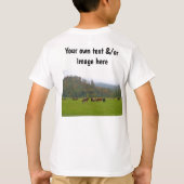 Der Bauernhof für Jungen oder eigene Worte, eigene T-Shirt (Rückseite)