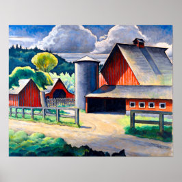 Der Bauernhof Kenjiro Nomura 1934 Rustikale Kunst Poster