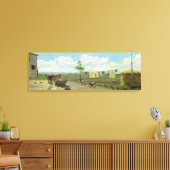 Der Bauernhof (Öl auf Leinwand) Leinwanddruck (Insitu (Wohnzimmer))