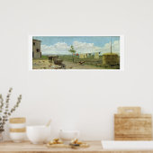 Der Bauernhof (Öl auf Leinwand) Poster (Küche)
