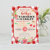Der Bauernmarkt - Einladung zur Geburtstagspartei (Stehend Vorderseite)