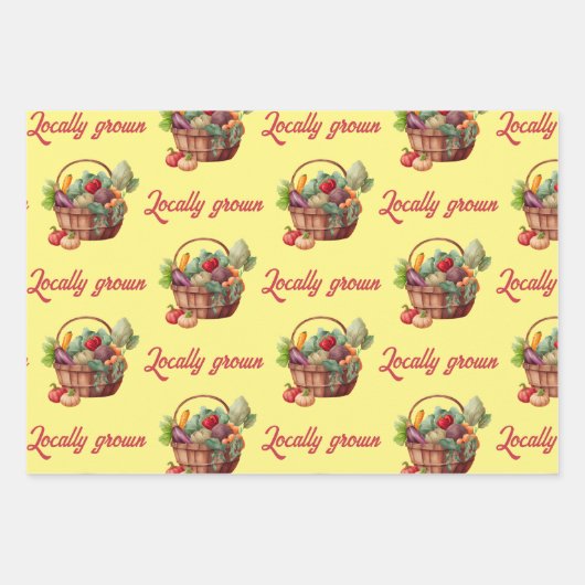 Der Bauernmarkt in der Gegend wird mit einem Baby- Geschenkpapier Set (Vorderseite 3)